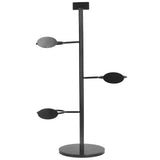 Cup Holder 3 Holes Black Appearance Iron Material Simple Stylish Cup Display Stand for Party V1294-YM0523-3117220076011