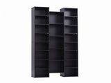 Artiss Bookshelf Display Shelves CD DVD Storage Rack Tall Bookcase Black FUR-S-CD-SHELF-BK