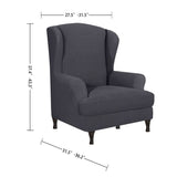 Stretch Sofa Slipcover 1-Piece Sofa Cover Furniture Protector Couch Soft with Elastic Bottom Spandex V1294-YM0901-H32295-BE