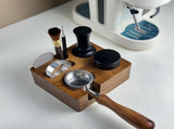 Coffee Tamper - Handle Support - Adjustable Multifunctional Solid Wood Tamper Base - 51/54 mm V1189-HB001ZSSG00145