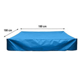 Oxford Cloth Sandbox Cover - Waterproof & Dustproof Square Canopy with Drawstring for Sandpits, V1366-AZ2-W-16597