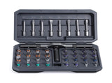 A 42-piece set Black Insulated Screwdriver Set - Multi-Bit Electrician's Tool Kit with Magnetic Tips V888-ELOSUNG34838