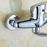 Wall-mounted faucet , Brass material, 5 cm Spout Reach, 15 cm Connection Spacing, cold V1189-LC-LY-00010