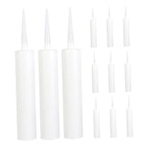 Reusable Caulking Tubes Pe White for Storage Large Capacity 12Pcs V1369-AZ3-W-20607