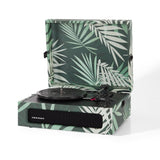 Crosley Voyager Bluetooth Portable Turntable - Botanical + Bundled Crosley Record Storage Display V398-CR8017BSS-BO4