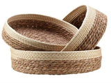 3Fruit and vegetable tray woven, storage basket woven basket, cosmetics storage rushed V1366-AZ2-W-07898