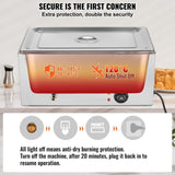 VEVOR Commercial Electric Food Warmer Countertop Buffet 1*18L Pan Bain Marie V952-SYSPBWQPTKQCRX2XJV3
