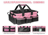 Gray Cleaning Kit - Multi-Purpose Cleaning Supplies Organizer Bag V1192-D57