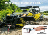 Electric Winch, 1588 kg Line Pull Capacity, 12V DC ATV Winch with 0.5 x 1188.7 cm 12 Strands V952-ATVHCSJPYXYKT38ASV9