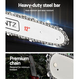 Giantz Pole Chainsaw 2 Stroke Petrol Hedge Trimmer Tree Pruner 7 In 1 PCAW-SIF-OG-TM