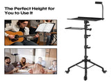 Mobile Laptop Tripod 11-16 Inch on Wheels 82-170cm Height Adjustable Projector Portable V985-LAPTOPTRIPOD