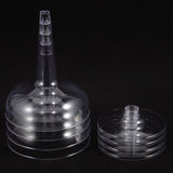 Clear Tall Stemmed Drinking Cups Set of 20, Simple Design, Plastic, Perfect for Parties and Everyday V1370-AZ4-15176