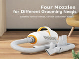 Smart Pet Grooming Dryer with Adjustable Speed Temperature Replaceable Nozzles for Quick Drying V1341-ZY-84M2XW99-B