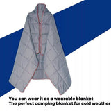 Down Camping Blanket Camping Hiking Puffy down Blanket Packable Lightweight GRAY V201-W13050225
