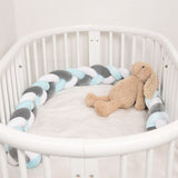 Baby Braided Crib Bumper Long Baby Nursery Cushion Knot Soft Snake Pillow V1294-YM0901-JY25528-01