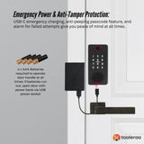 Tooleroo Digital Smart Door Lock Keypad - 5-in-1 Home Entry Security System V238-SUPDZ-41181933174864