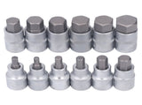 12PCS Drive Socket Set Steel High Hardness Wear Resistant 1/2in Drive Master Impact Socket Set for V1294-YM0703-3114230000111