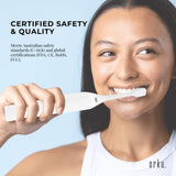Sonic Electric Toothbrush White - Waterproof USB Charging 5 Modes 2 Heads Case V238-SUPDZ-32954516930640