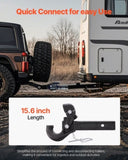 Pintle Hitch 50.4 mm Receiver Hook 63.5 - 76.2 mm Lunette Ring 9070 kg V952-LJQXHTGWGQWCI5HWPV0