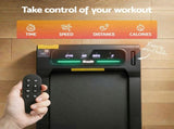 Everfit Walking Pad Treadmill 2 in 1 Foldable Under Desk for Home Gym With 38cm Belt With APP TMILL-380-FD-BK