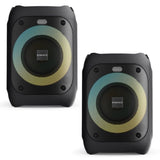 Majority PS100 - Bundled Party Speaker 40w Bluetooth Karaoke-DJ-Party-PA System - Black V398-MY-1000002979-2P