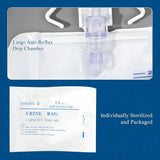 2000Ml Catheter Bags for Men and Women 3 Pack Urinary Drainage Bags with Enhanced Anti-Reflux Drip V1370-AZ4-17674