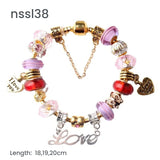 11 Styles Charm Bracelets Set,Colorful Alloy & Glass Beaded Bracelets,Buy 3 for Better Price V1132-NSSL39-TRIPLE