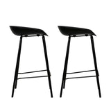 Artiss 2x Bar Stools Kitchen Counter Stools Metal BA-BB-BAR-8319-BKX2