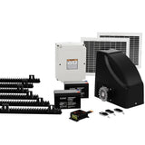LockMaster Automatic Sliding Gate Opener Kit 20W Solar 6M 600KG GO-SLIDE-M01-20W-RAILX3