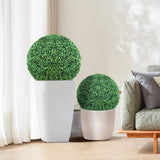 VEVOR Artificial Topiaries Boxwood Trees, 24” Tall , Ball-Shape Faux Topiaries Plant, V952-RGZWXJQ16YC0L5L4VV0