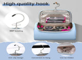 Large Makeup Bag,PU-Leather Water-resistant Toiletry Pouch,Portable Travel Essentials Case,Make up V1366-AZ2-W-03848