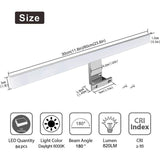 Bathroom Mirror Light 6W 400lm, LED Cabinet Light Cool White 6000K, IP44 Waterproof Bathroom Mirror V1237-ZY-528-040