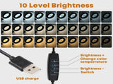 USB Crank Arm 5X Magnifying Glass Clip Light Repair Lamp V1294-YM0901-3119200049611