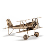 Antique Gold Aeroplane 25cm V637-67509AER