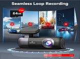 4K Front and Rear Dash Camera with WiFi GPS and Free 64GB SD Card LSB-59116