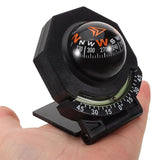 2Pcs Black Auto Compass with Inclinometer for Car Dashboard Portable Vehicle Mount V1192-AZ-W-31523