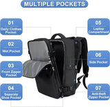 Water-Resistant Laptop Backpack with USB Charging Port and Wet-Dry Separation V888-ELOSUNG10951