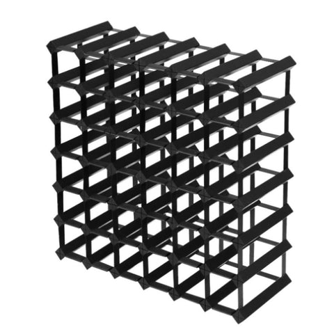 Artiss Wine Rack 42 Bottle Black WINE-RACK-42B-BK