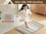 Bathroom Rugs,Ultra Soft Absorbent Bath Mat,Beige Non-Slip TPR Backing Stays in Place, Machine V1107-113-91831-BEI4