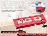 9-Piece Hinge and Door Lock Installation Kit with Adjustable Locator Template, Hole Saws and Drill V1341-ZY-NDX85Q87-RED