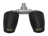 Double Heads Rotating Nozzle 4000psi High Pressure Washer Turbine Nozzle with 1/4 Inch Quick Connect V1294-YM0901-3111250011212