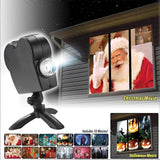 Festival LED Window Projector with 12 Holiday Movies for Christmas & Halloween V1263-JX-4590