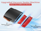 2 IN 1 Electric Vacuum Sealing Machine Kit for Wide and Regular Mouth Mason Jar Kitchen Cordless V1294-YM0901-H48286