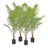 SOGA 4X 180cm Green Artificial Indoor Rogue Areca Palm Tree Fake Tropical Plant Home Office Decor APLANT1806X4