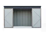 Giantz Garden Shed 2.31x1.31M Sheds Outdoor Storage Tool Metal Workshop Shelter Double Door SHED-FLAT-4X8-BR-ABC
