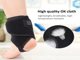 Electric Heating Ankle Brace Sprain Pain Relief Sports Injuries Joint Recovery USB Ankle Warmer Wrap V1369-AZ3-W-03760
