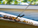 Heavy Duty Roof Leaf Cleaner with Extendable Handle and Detachable Gutter Scoop for Efficient V1369-AZ3-W-18752