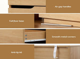 Artiss 6 Chest of Drawers Dresser Table Pine FUR-U-CDR-06-WD-AB