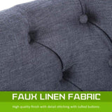 4X French Provincial Dining Chair Oak Leg AMOUR BLACK V274-FT-FC8443-BK4