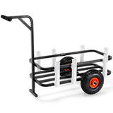 Beach Fishing Cart, 91 kg Load Capacity, Fish and Marine Cart with Two 275 mm Big Wheels Rubber V952-LLKYJC11YC0080XFQV0
